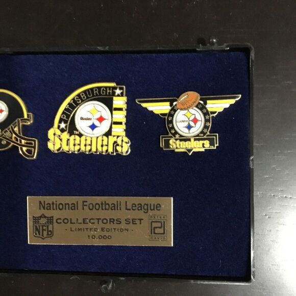 Pittsburgh Steelers Collector Pin Peter David Set 3 Limited Edition No Case - Picture 3 of 3